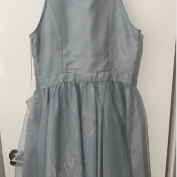 LC Lauren Conrad Dusty Blue Cocktail Party Dress - Picture 7 of 8